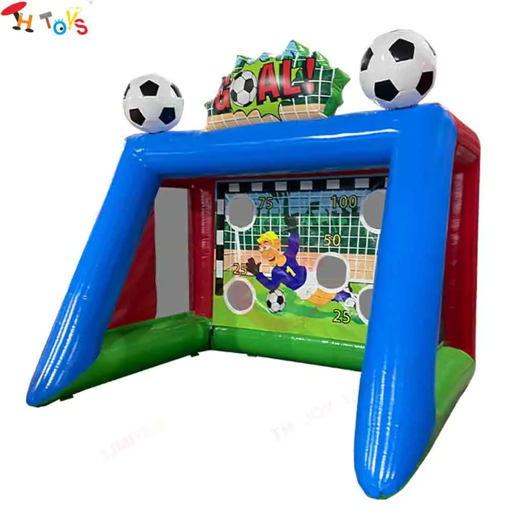 Fast Air Shipping Football Shooting Inflatable Carnival Games Blow Up Soccer Shooting Goal Sport Games