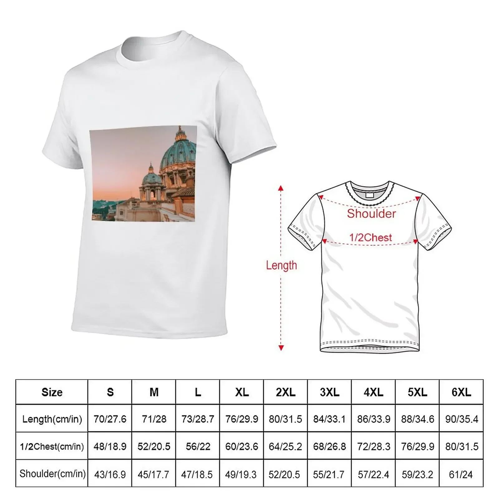 St. Peters Basilica at Sunset T-Shirt designer shirts vintage clothes mens vintage t shirts