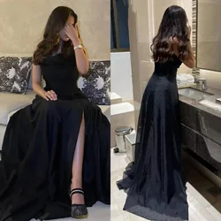 Customized  High Quality Strapless A-line Floor Length Gown Draped Contoured S Evening Saudi Arabia es