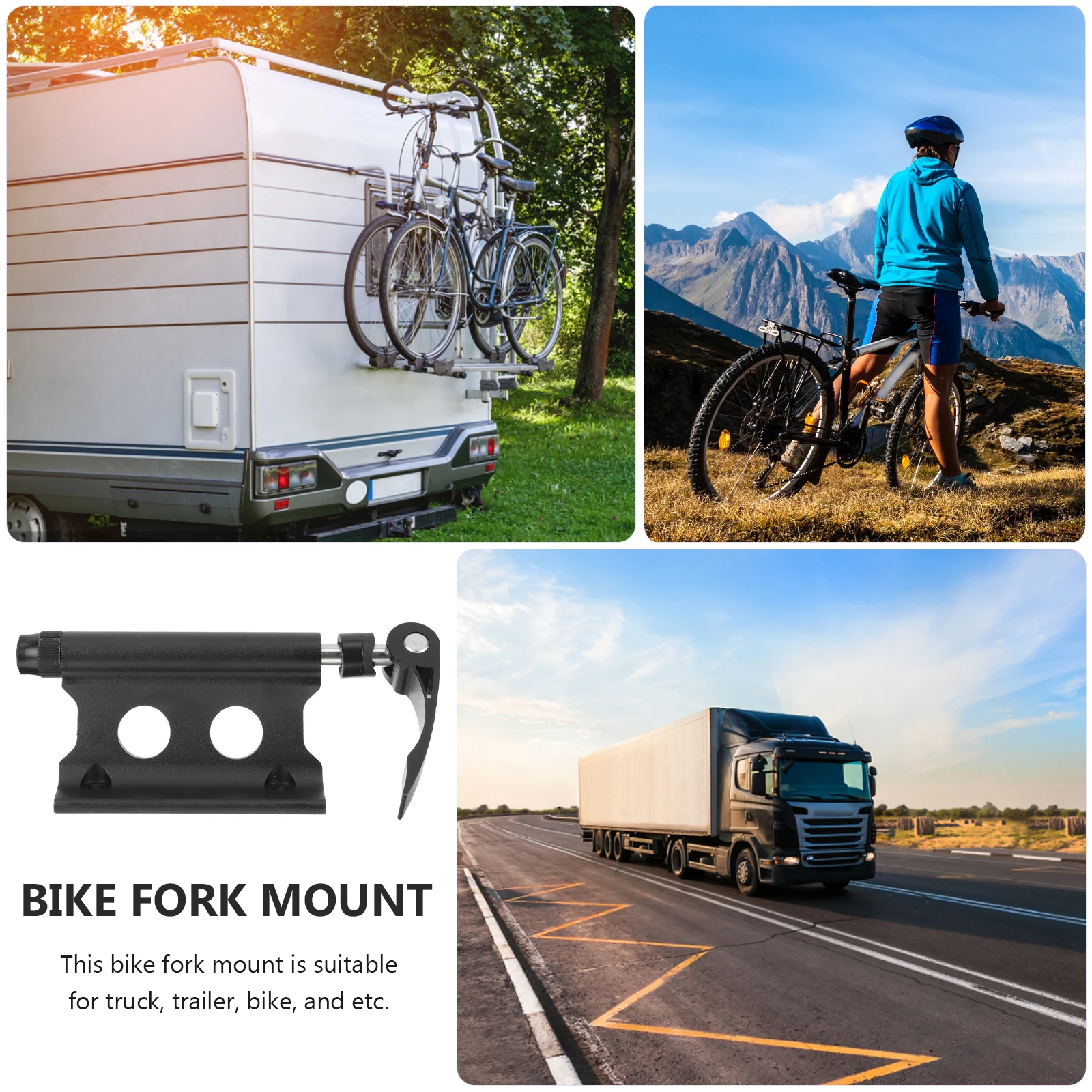 

Quick Release Fork Mount Truck Bed Storage Front Bike Block High Grade Metal Durable Sturdy Easy Carry No Paint Damage Fits
