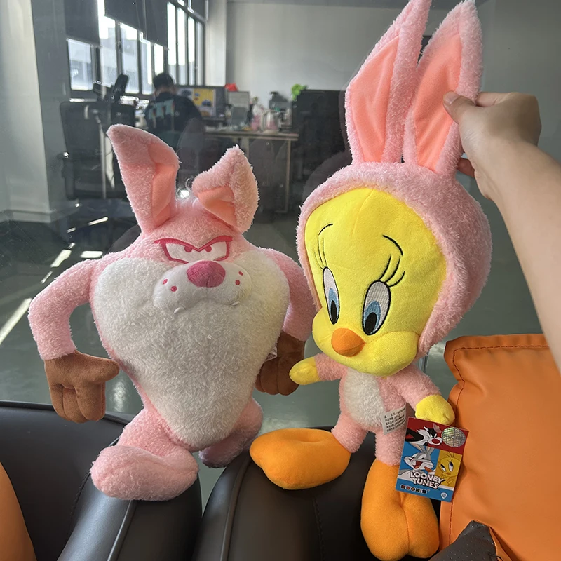 Free Shipping Looney Tunes Plush Toy Cute Pink Tweety Bird Tasmanian Devil Cosplay Bunny Stuffed Animals Doll Toys for Kids Gift