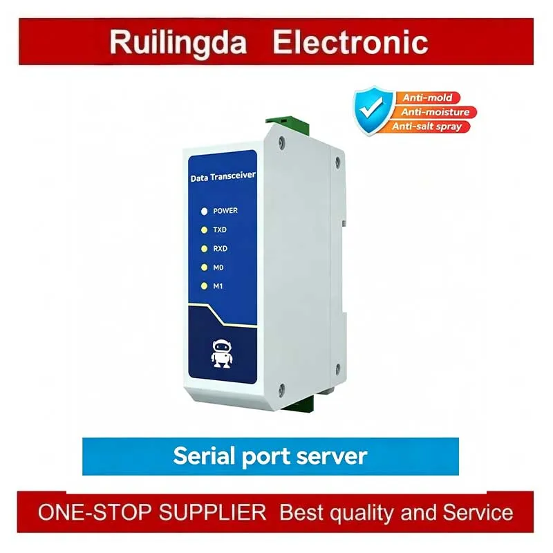 NB114 NA111 NA111-E Industrial RS485 to RJ45 Ethernet Serial Server DIN Rail POE AC/DC Data Transceiver