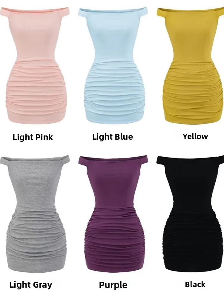 Pure Desire Sle Dstring Cintura Plissado Slim Fit Sexy Or Saia Dr Elástico Bodycon Na Moda Europeia Sle Primavera Summe...