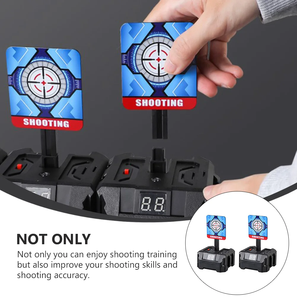 2 Pcs Target Toy Affordable Electric Automatic Digital Scoring Children's Targets Practice Plastic