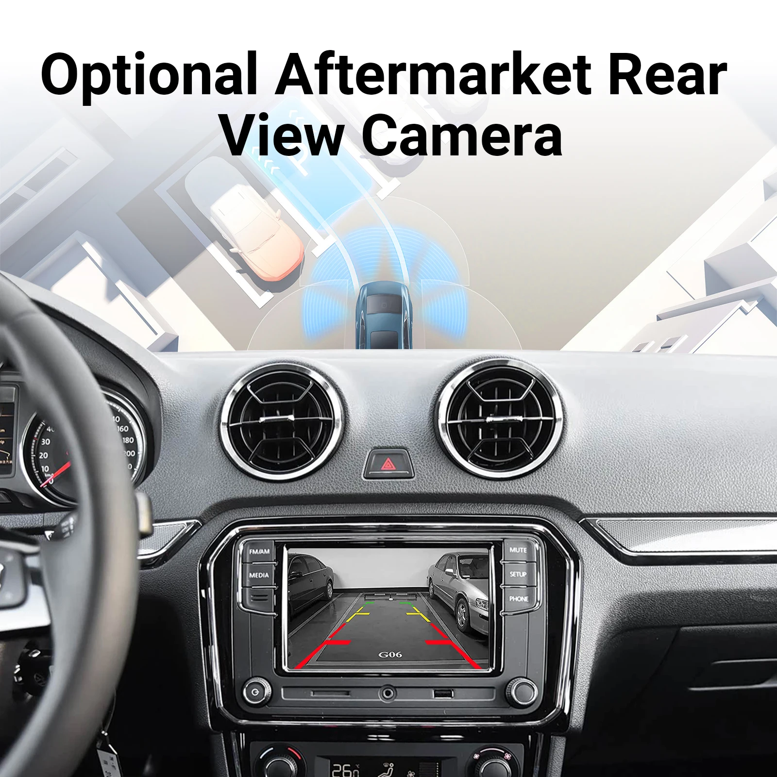 EzoneTronics OEM ترقية الشاشة فك صندوق واجهة الوسائط المتعددة CarPlay أندرويد السيارات التحديثية عدة لشركة فولكس فاجن سوكدا مقعد MIB MIB2 pl #6