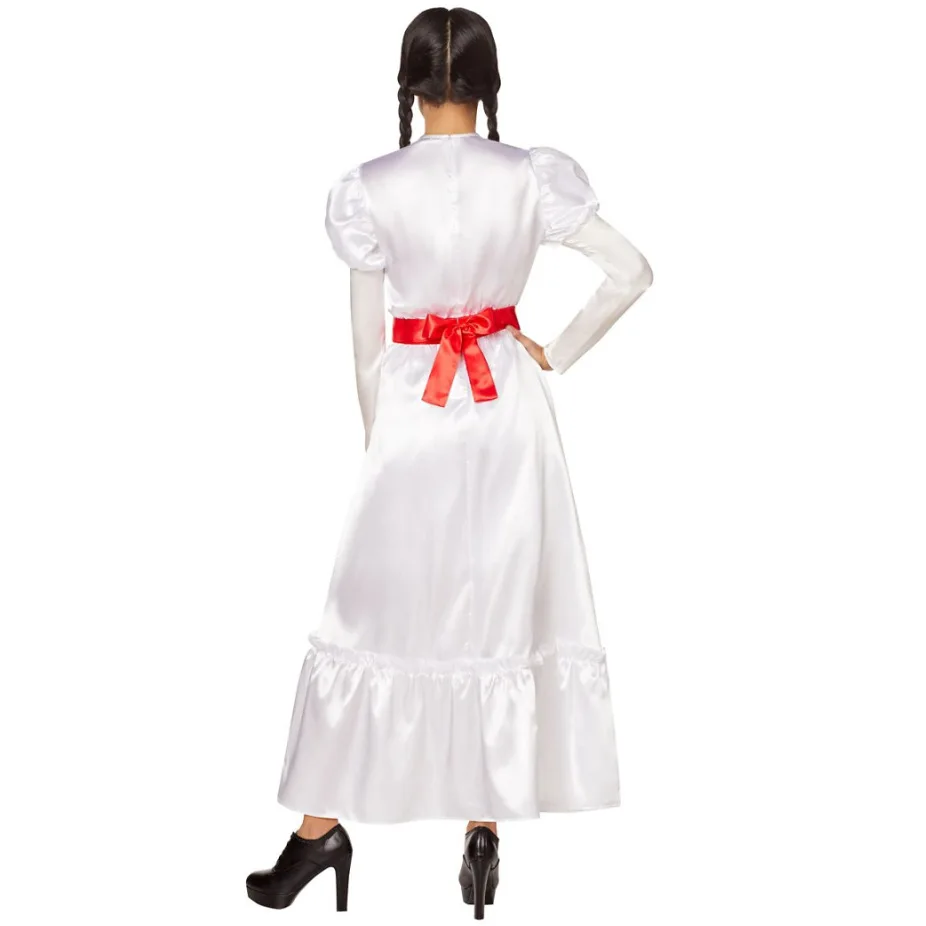 Halloween Cosplay Costume Weird Doll Women's Horror Movie Annabelle Ghost Baby Birth Ghost Bride Clothes