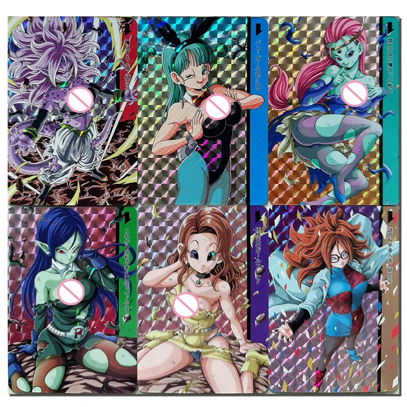 

Dragon Ball Bulma Bulla Android 21 War-damaged beauties DIY homemade flashcards Toy collection boy Birthday Christmas gifts