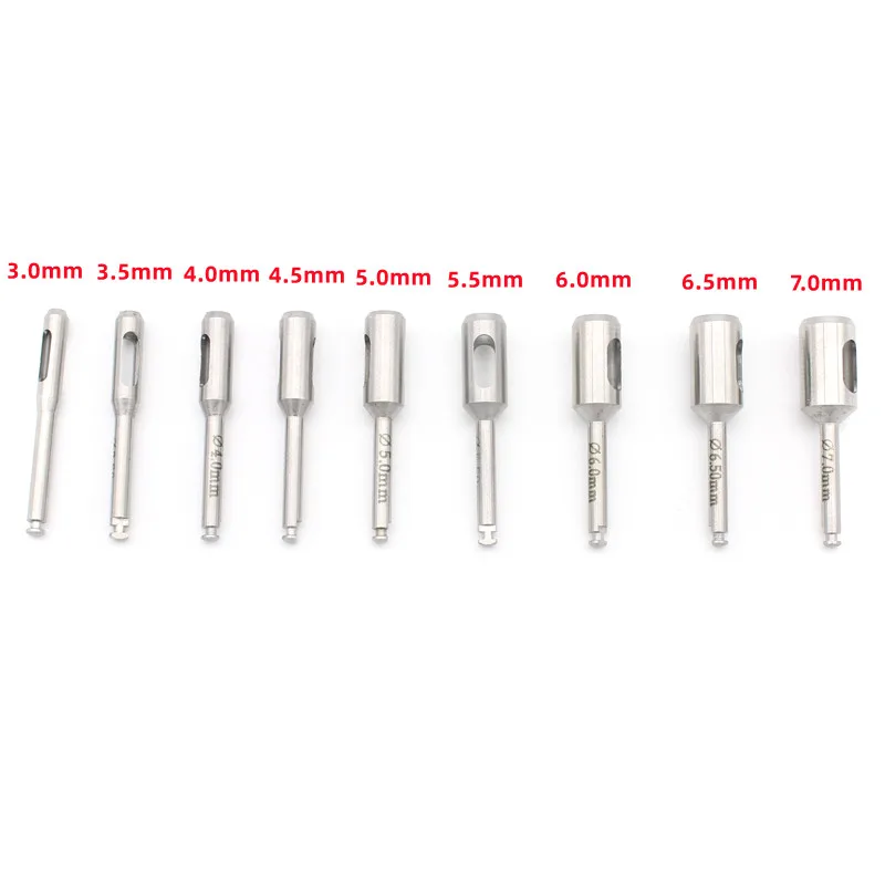 Dental Implant Tissue Punch Stainless Steel Gingival Ring Cutter Low Speed Handpiece Dentistry Surgical Oral Equipment