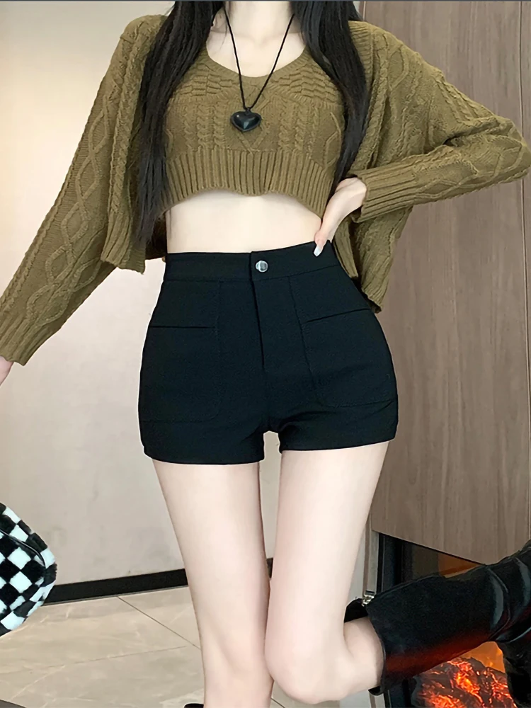 بنطلون نسائي عالي الخصر للربيع والصيف، تصميم جديد نحيف، طبقة أساسية مرنة، بنطلون كاجوال واسع الساق من ألياف البوليستر