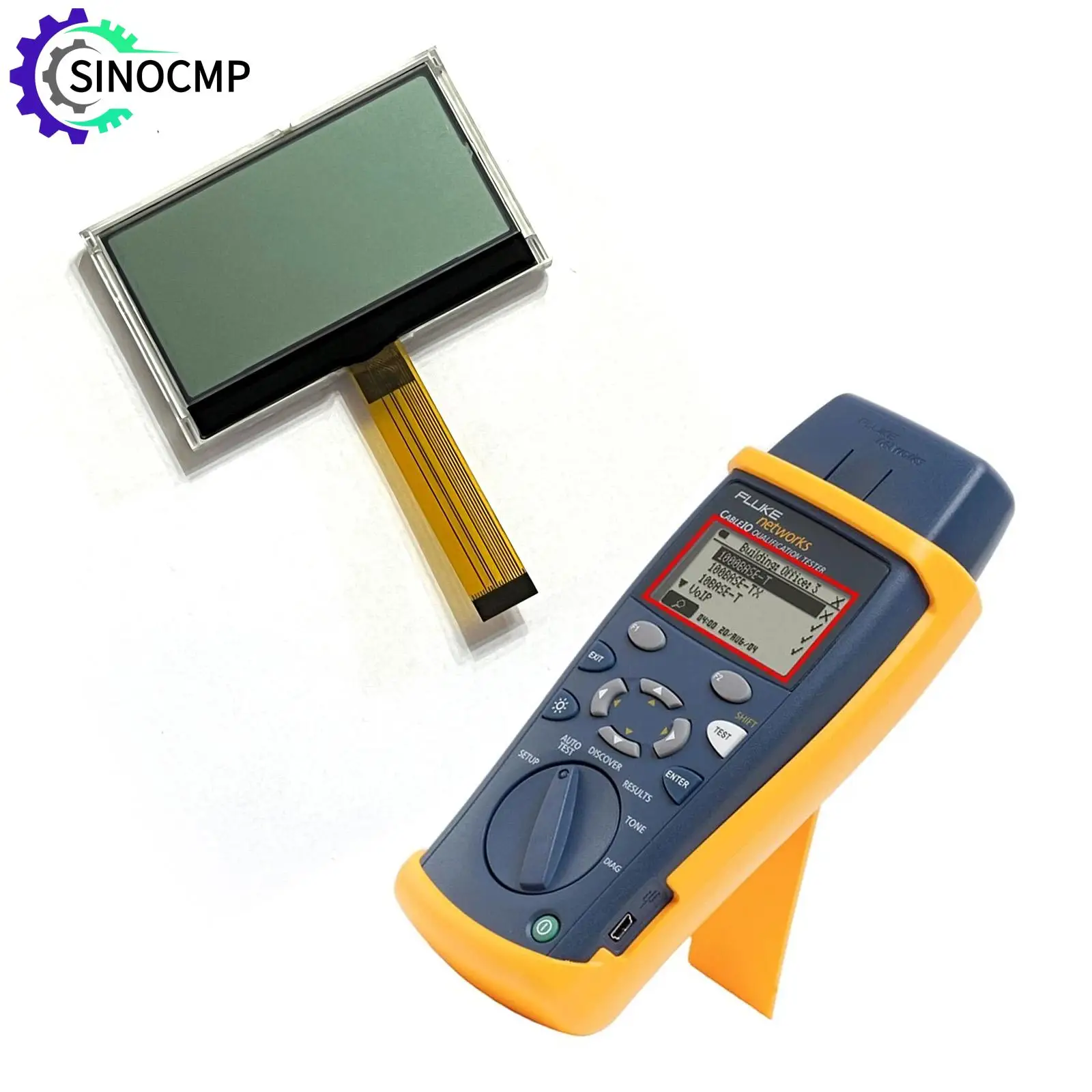 

LCD Display 754082022602 for Fluke Networks CIQ-100 Qualification Tester Copper Substitute Instrument LCD Screen Replace Parts