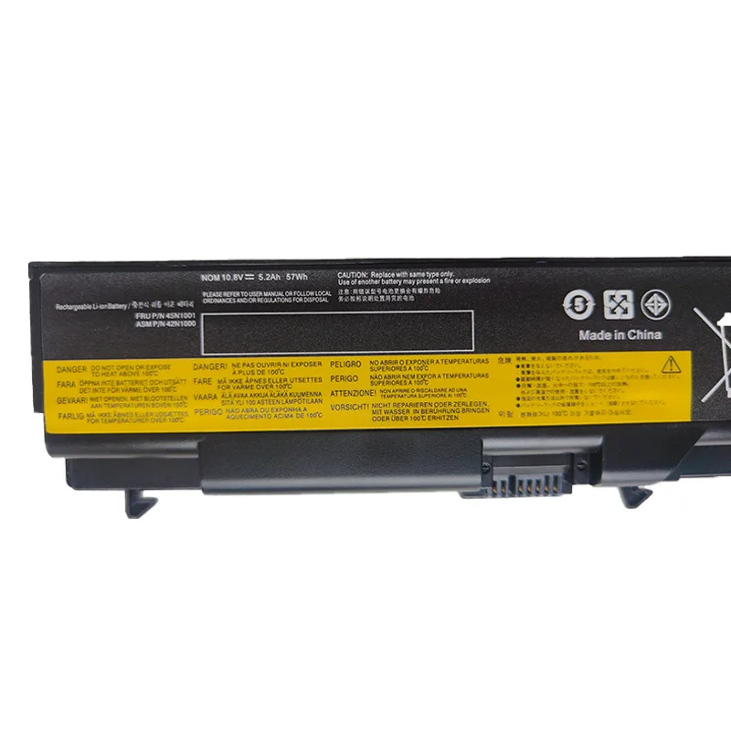 Baterai Pengganti Baru untuk Lenovo T430 - W530 |   10.8V 5200mAh |   45N1000/45N1001 |   Kinerja Tinggi & Andal