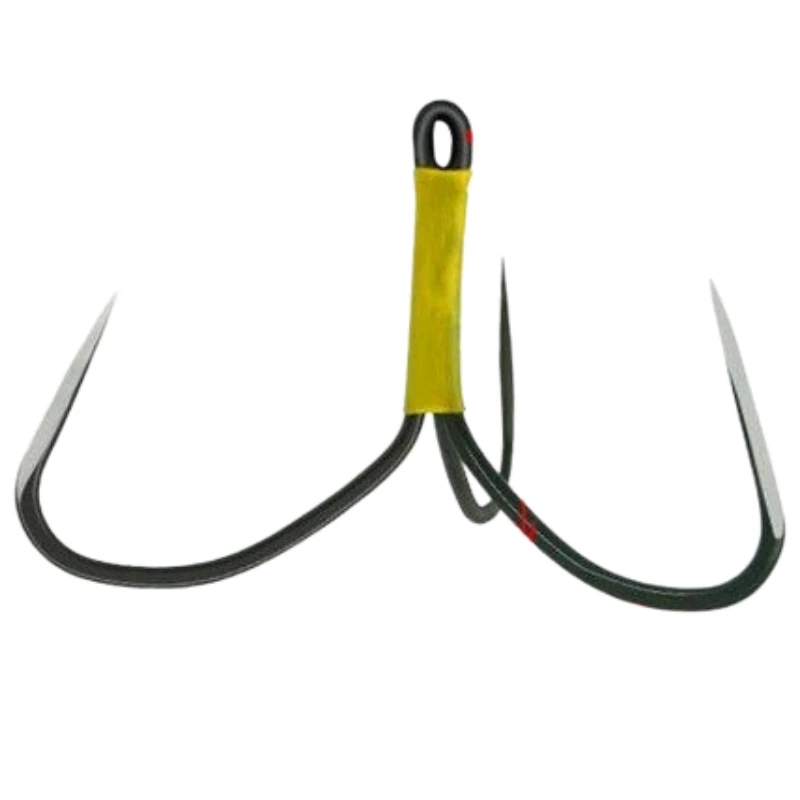 

Extra Large Treble Hooks Blade Scale Breaking Butterfly Triangle Three Anchor Hooks High Carbon Steel Giant Fish Snagging Hooks