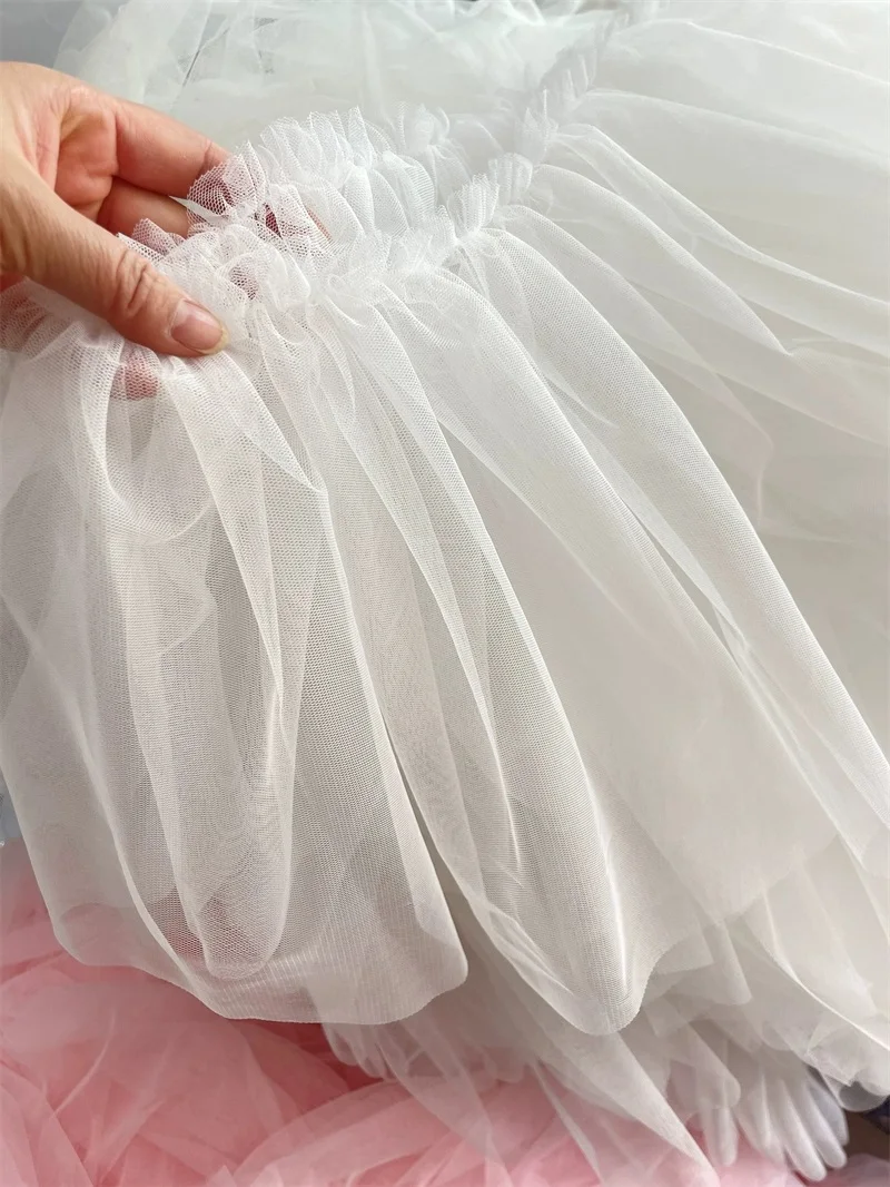 Tulle Frilled Mesh 3D Pleated Fabric, Lace Embroidery, Fringed Ribbon, Ruffle Trim, Dress Collar Applique, DIY Sewing Decor