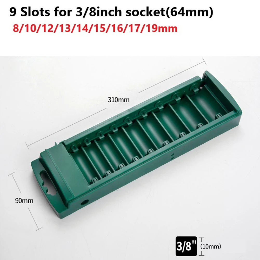 ABS Socket Clips Socket Organizer 1 4 1 2 3 8 Inch Compatibility Enhanced Socket Stability For General Maintenance