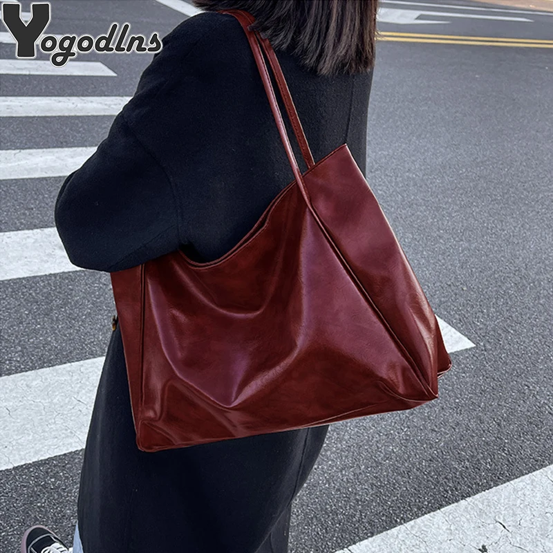 Handbag Capacity Soft Crossbody Large 2024 Women Leather Bag _DG-115215868_