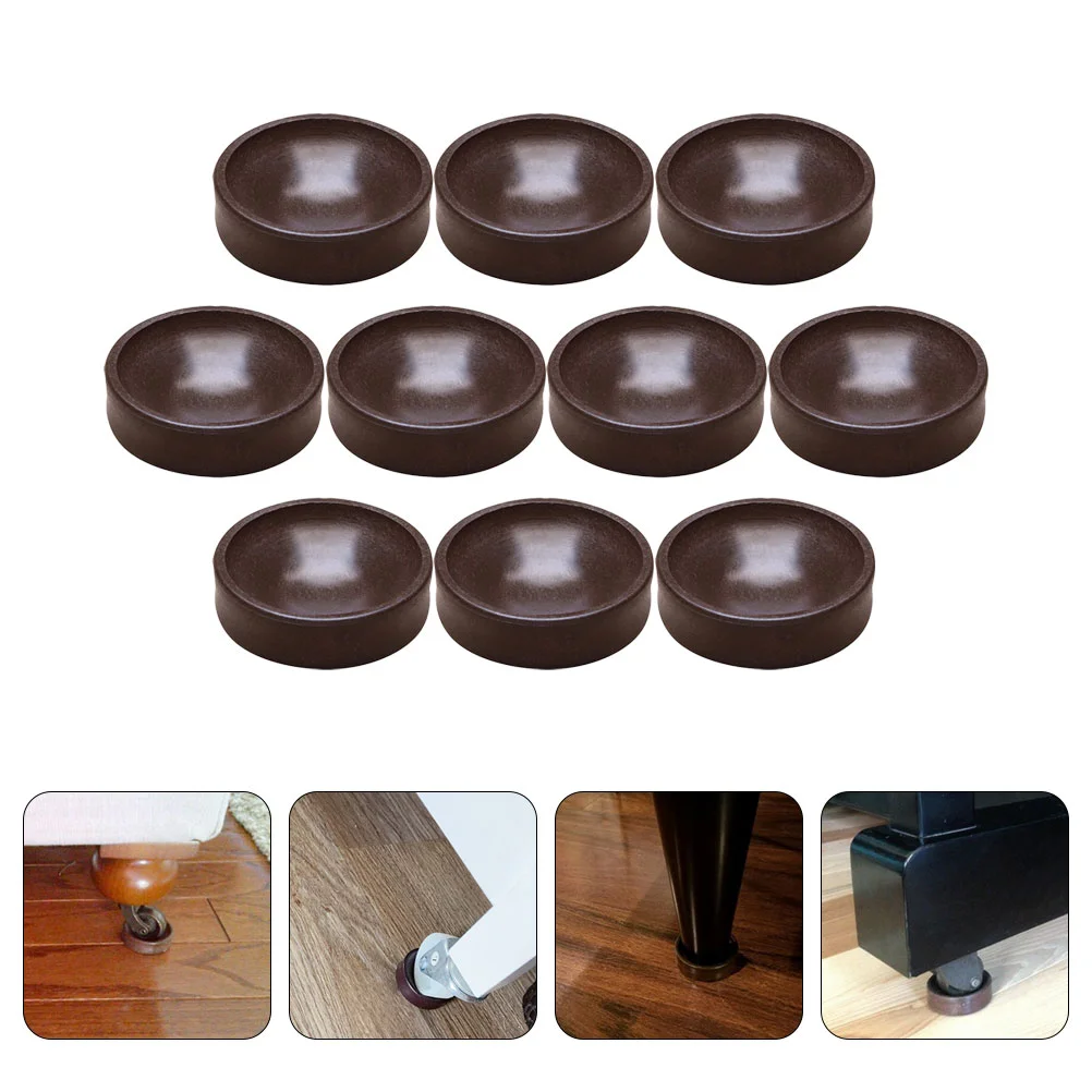 10 Pcs Furniture Mat Caster Pads for Home Non-slip Cups Piano Foot Mats Chairs Floor Cushions Shockproof Carpet