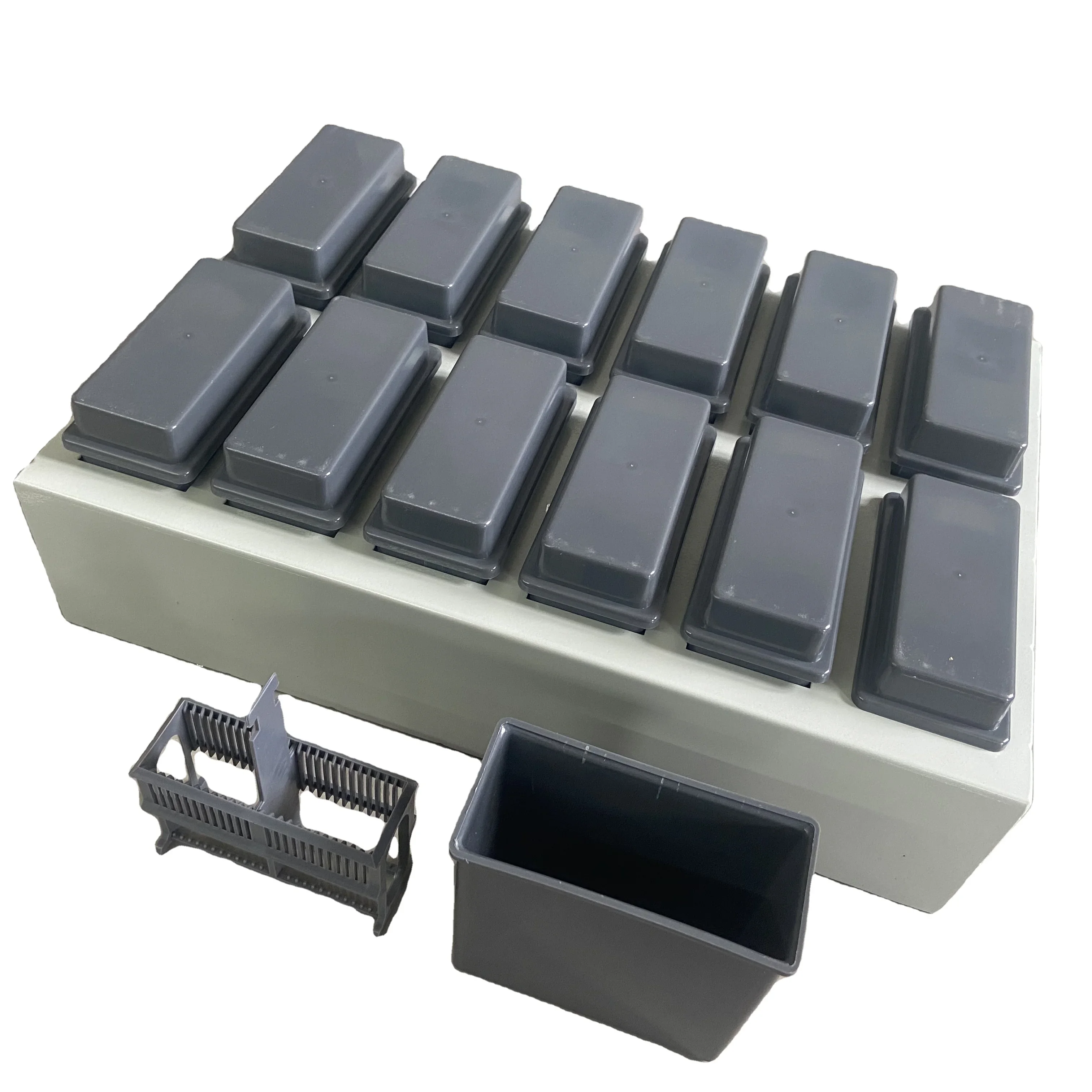 2025 Pathology Slide Staining Plastic Immunohistochemistry Box Glass Slide Staining Cylinder for Lab