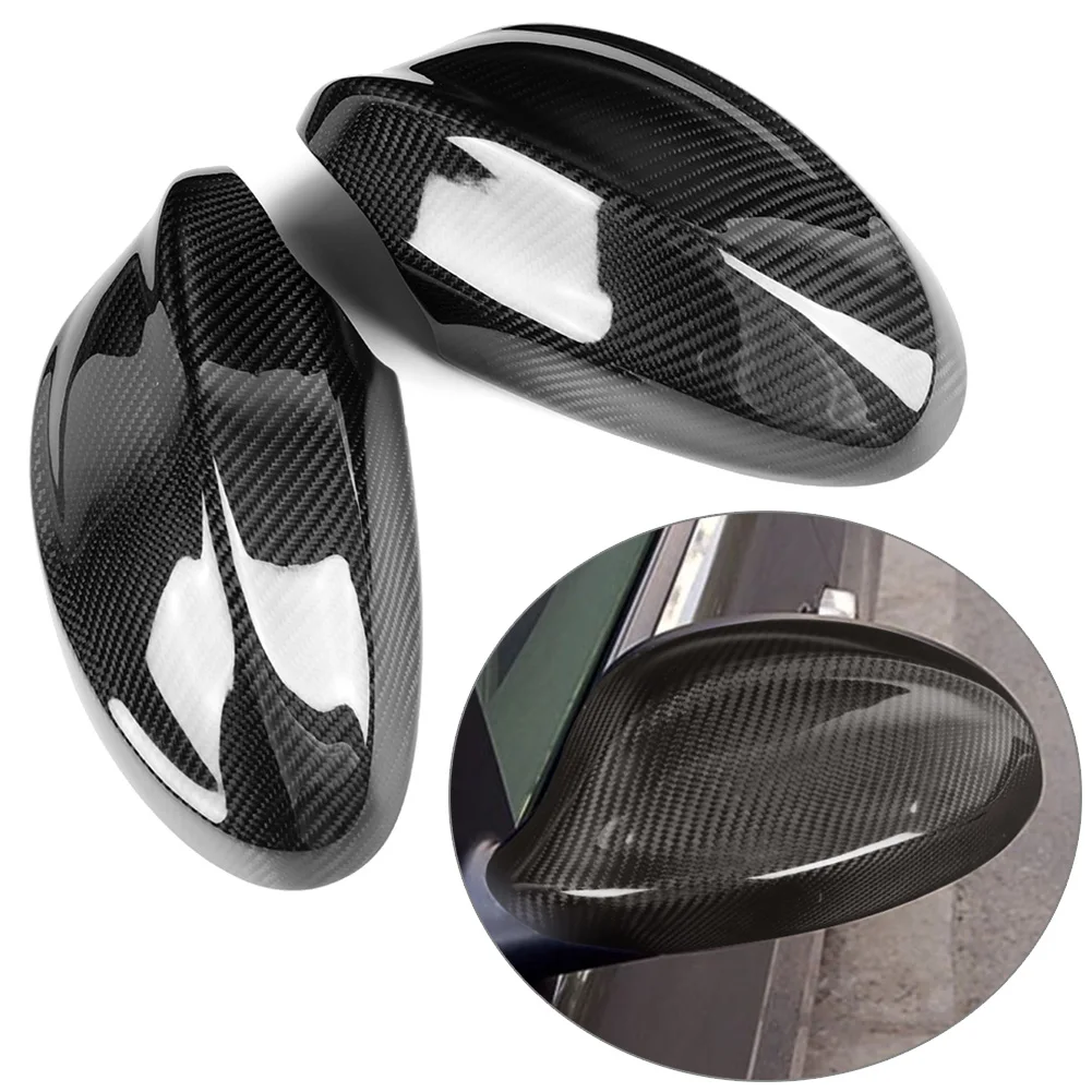 

Carbon Fiber Car Door Rearview Side Mirror Cap Covers For BMW E90 PRE-LCI 325i 330i 328i 3Series 4DR SEDAN 2005 2006 2007 2008