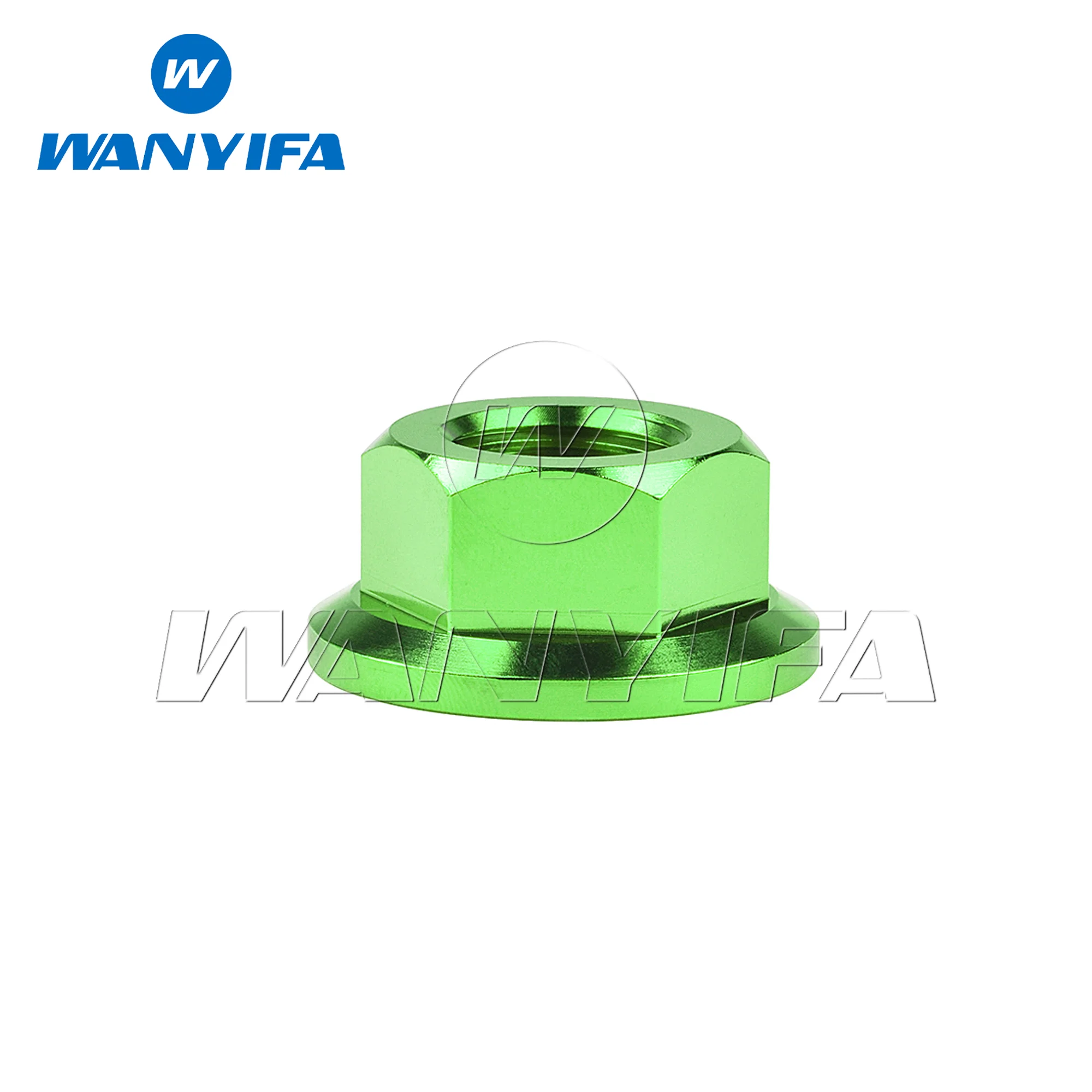 Wanyifa Titanmutter M5 M6 M8 M10 M12 M14 M16 Flanschmuttern für Fahrrad, Motorrad, Auto