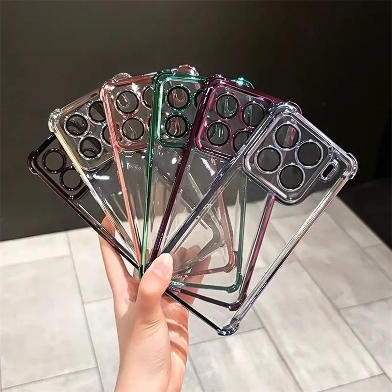 Fall Für Xiaomi 15T Pro Mi 15T 5G Kamera Schutz Shell Galvani Transparent Weiche TPU Silikon Abdeckung stoßfest Stoßstange