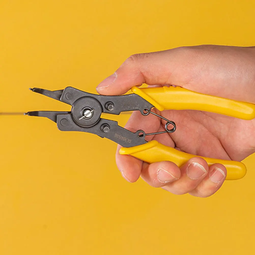 

1Set Circlip Pliers Heavy Duty Snap Ring Pliers Set Spring Loaded Internal External Precision Automotive Repair Tools
