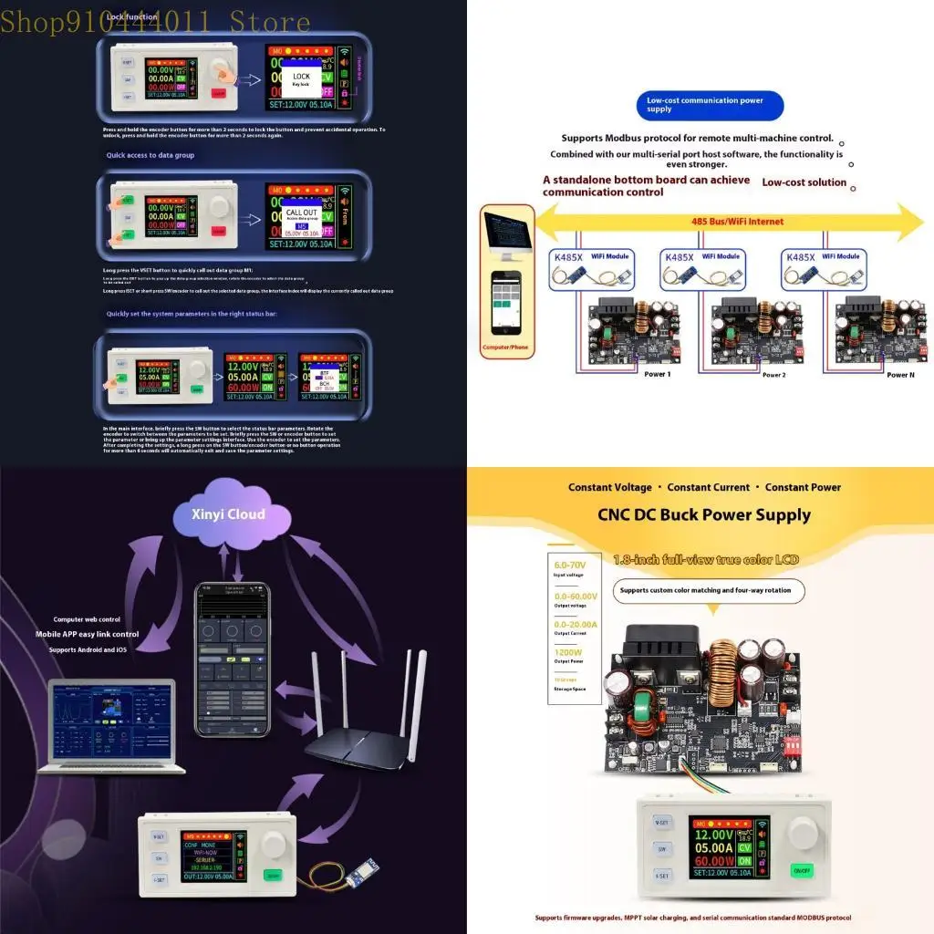 

28GF Large power 1200W 20A Output Adjustable Regulator Simple Installation for Laboratory Equipment & Circuits Maintenance