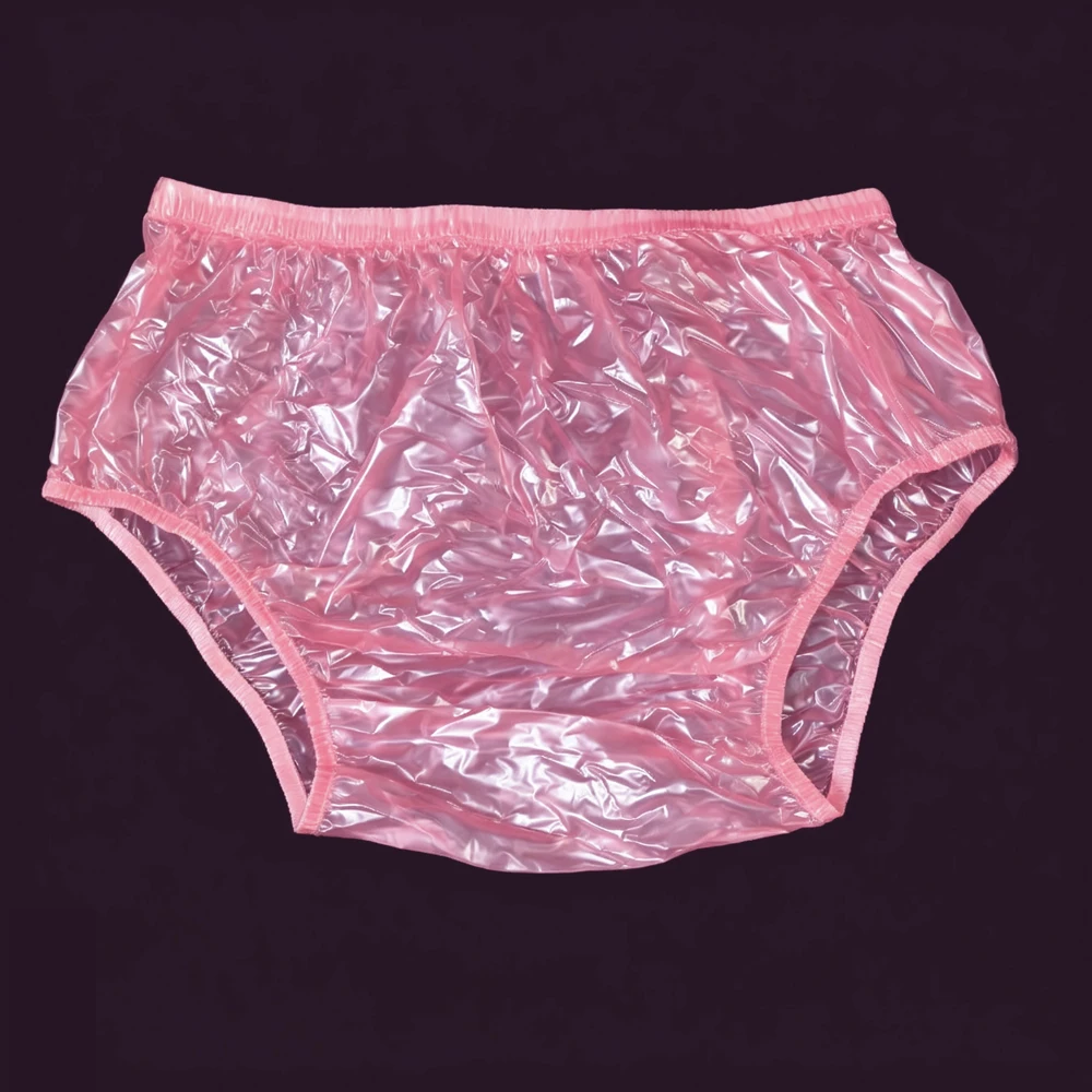 Reusable Waterproof PVC Adult  Diaper Coat Waterproof Incontinence Pants Diaper Plastic super transparent