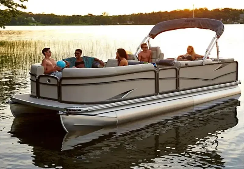 Hot sales24 foot aluminum pontoon boat furniture for party yacht