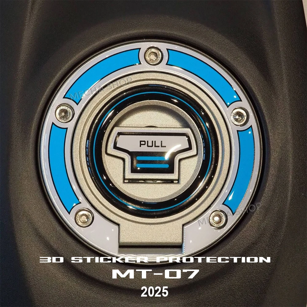 

Наклейки на топливный бак мотоцикла, 3D защитные наклейки на бак, водонепроницаемые для MT-07 MT 07 2025