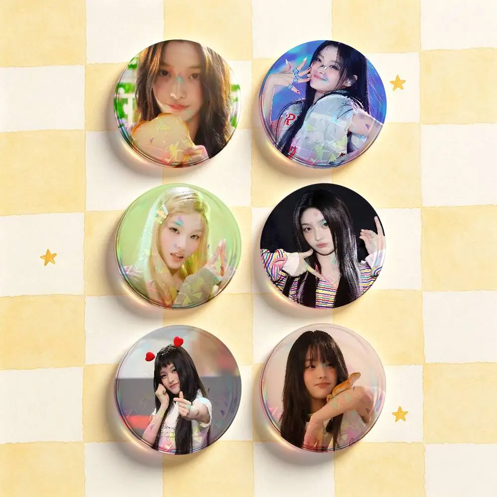 I-lroha I-ILLIT Custom Badges 75mm 44mm 25mm 32mm 58mm Hat Backpack Accessories Toys Collect Gifts Large