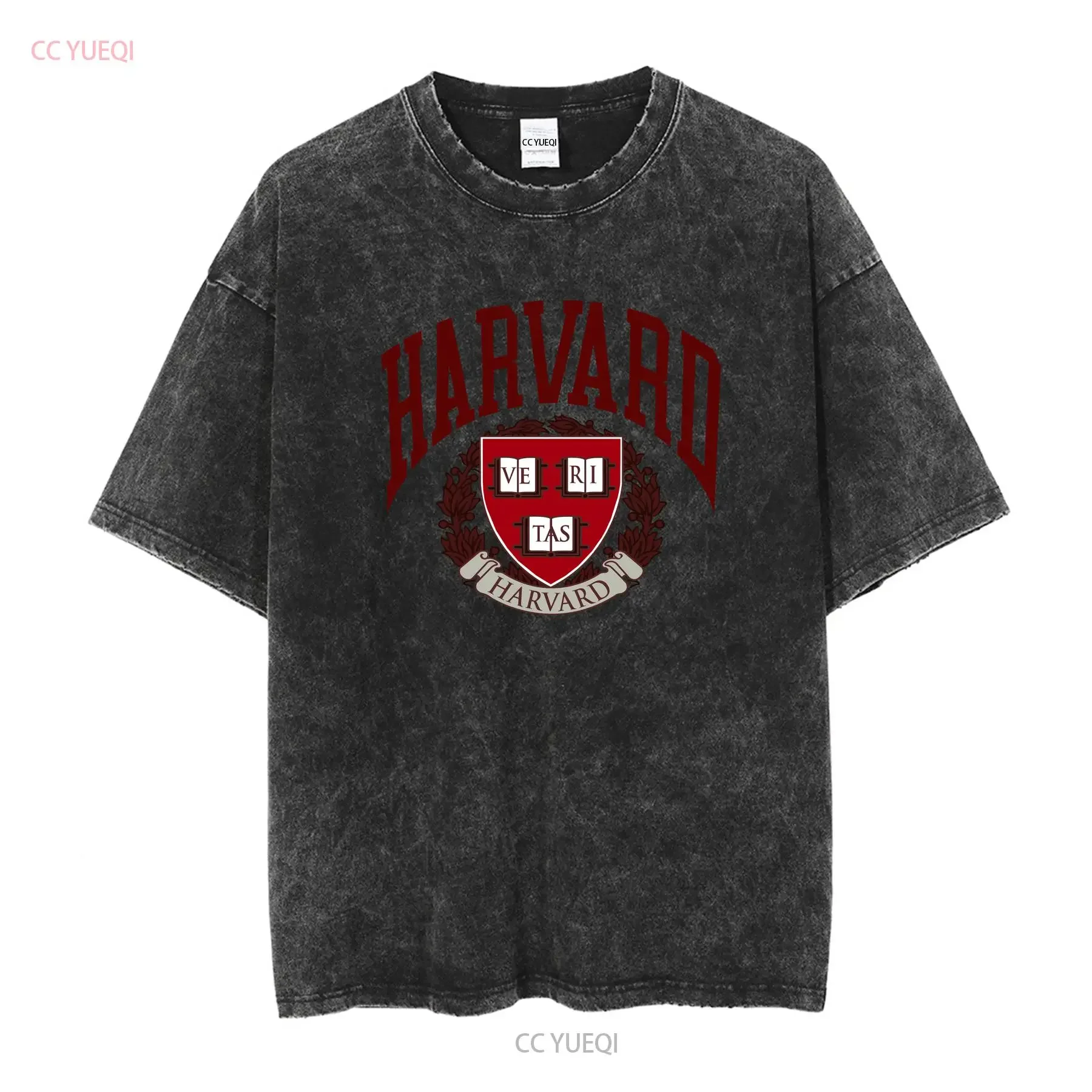 Harvard Veritas NutMeg L Athletic Dept T Shirt Vintage Style 1952 Made In USA long or short sleeves vintage Washed graphic