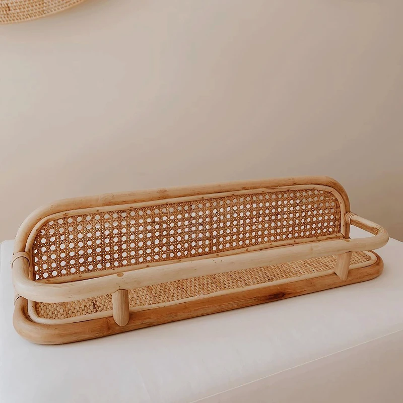 

Wall Rack Rattan Strip Wall Hanging Wall Hanging Storage Shelf Toilet Bathroom Entrance Entrance Advanced Punching