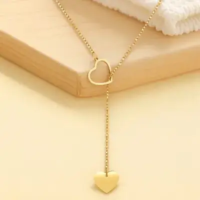 

Heart Necklace Jewelry Women Heart Shaped Choker Cute Pendant Alloy Chain Charm Daily Weddings
