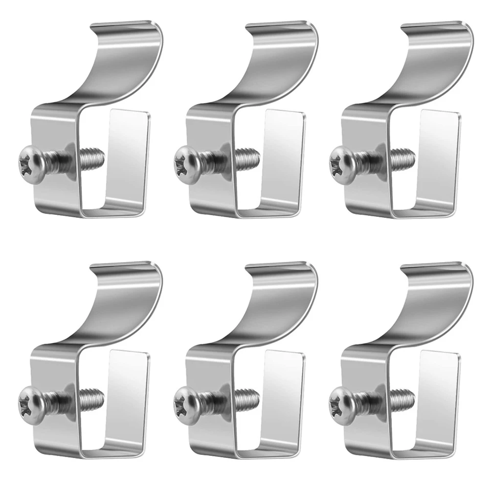 

6 Pcs Wall Hook Rust-free Siding Hooks Hanging Outdoor Security Camera Installation outside Mounts Steel Vinyl Heavy Duty Clips