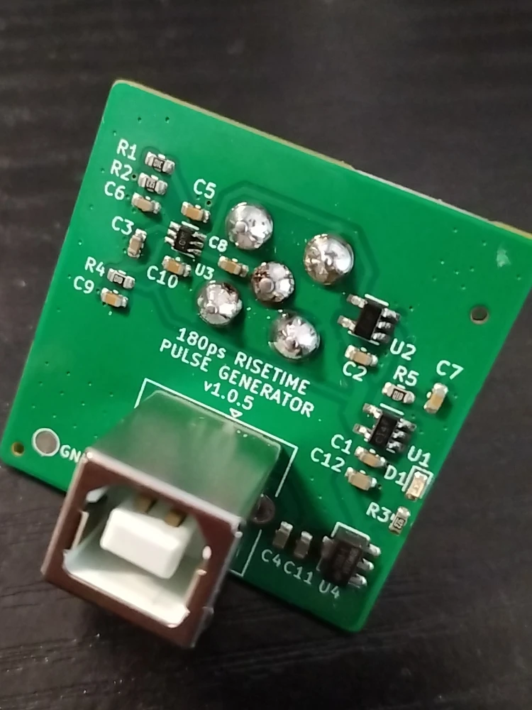 Fast edge pulse generator 150 picosecond rising edge Measurement of oscilloscope bandwidth TDR measurement