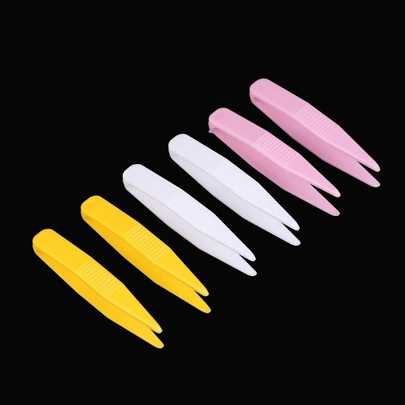 10pcs Plastic Beads Tweezer for Model Building Puzzle Kids Children Toys Clamp Clip Forceps Accessories Tools DIY Jewelry Making