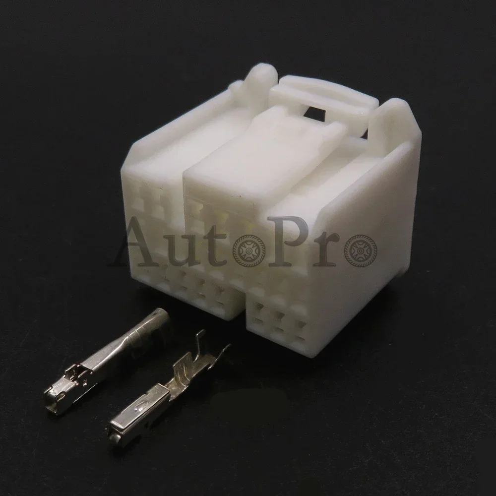 1 Set 24 Hole Auto Power Plug White Automobile AC Assembly Modification Socket Parts Car Wiring Terminal Socket