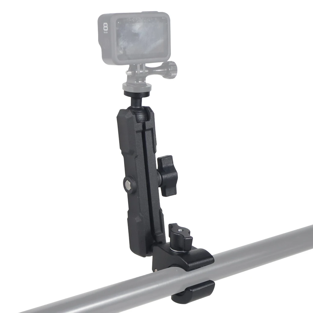 Doppel Buchse Verlängerung Arm 1-zoll Kugelkopf Basis Adapter für Ram Mount für GoPro Für Insta360 Kamera Fahrrad motorrad Halterung – Detail 20