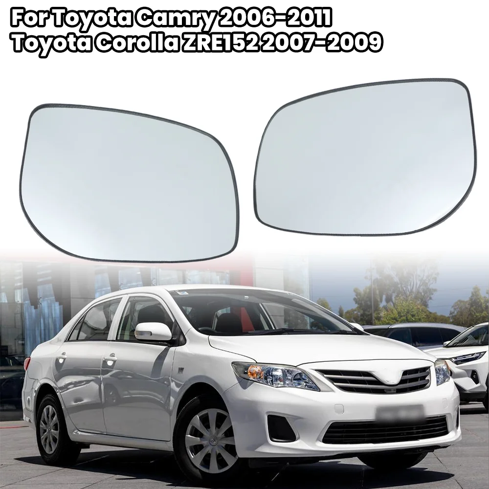 

Side Mirror Glass Lens For Toyota Camry 2006-2011 Toyota Corolla Vios XP90 2007-2009 Heated Door Wing Mirror Len Car Accessories