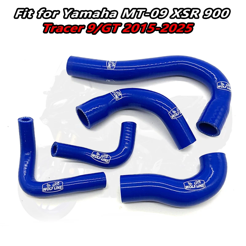 Motorcycle Radiator Silicone Coolant ube Silicone Hose Kit water pipe with Clamp For Yamaha MT-09 XSR900 Tracer 9/GT 2015 - 2025