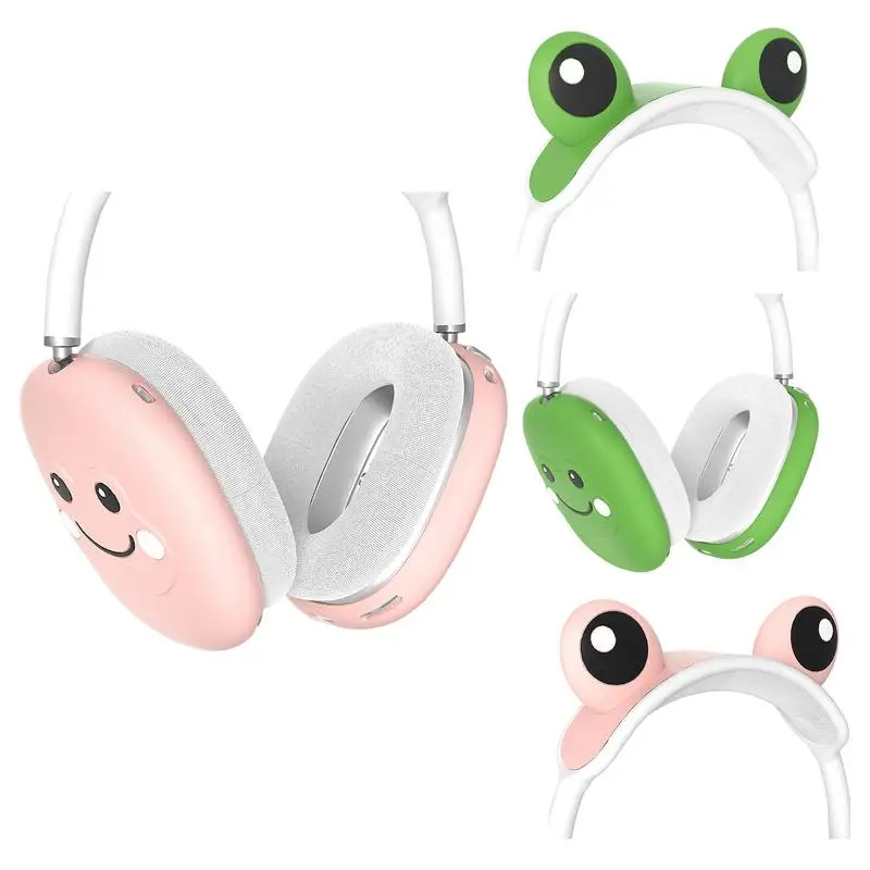 Headphones Ear Covers Silicone Case Cover For Ear Cups Sweatproof Cute Protective Case On-Ear Headset Ear Pads Sanitary Earcup