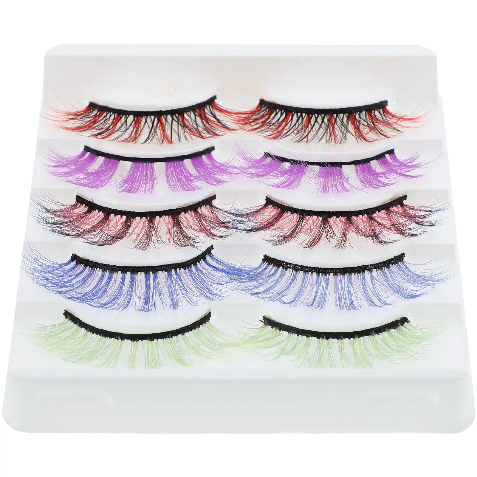 5Pairs Simulation Eyelash Natural Looking False Eyelashes for Women Makeup Reusable Stage Party Eyelash Supply