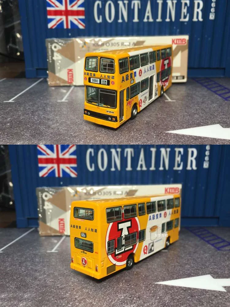 TINY 1:64  Hong Kong Bus Bus  diecast alloy car model  Children's toys and gifts