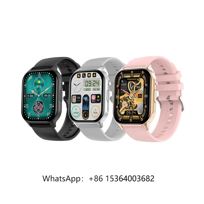 

TJXL-2,04 дюйма AMOLED-экран, большой экран, BT Call, фитнес-трекер HK26, умные часы для мужчин и женщин