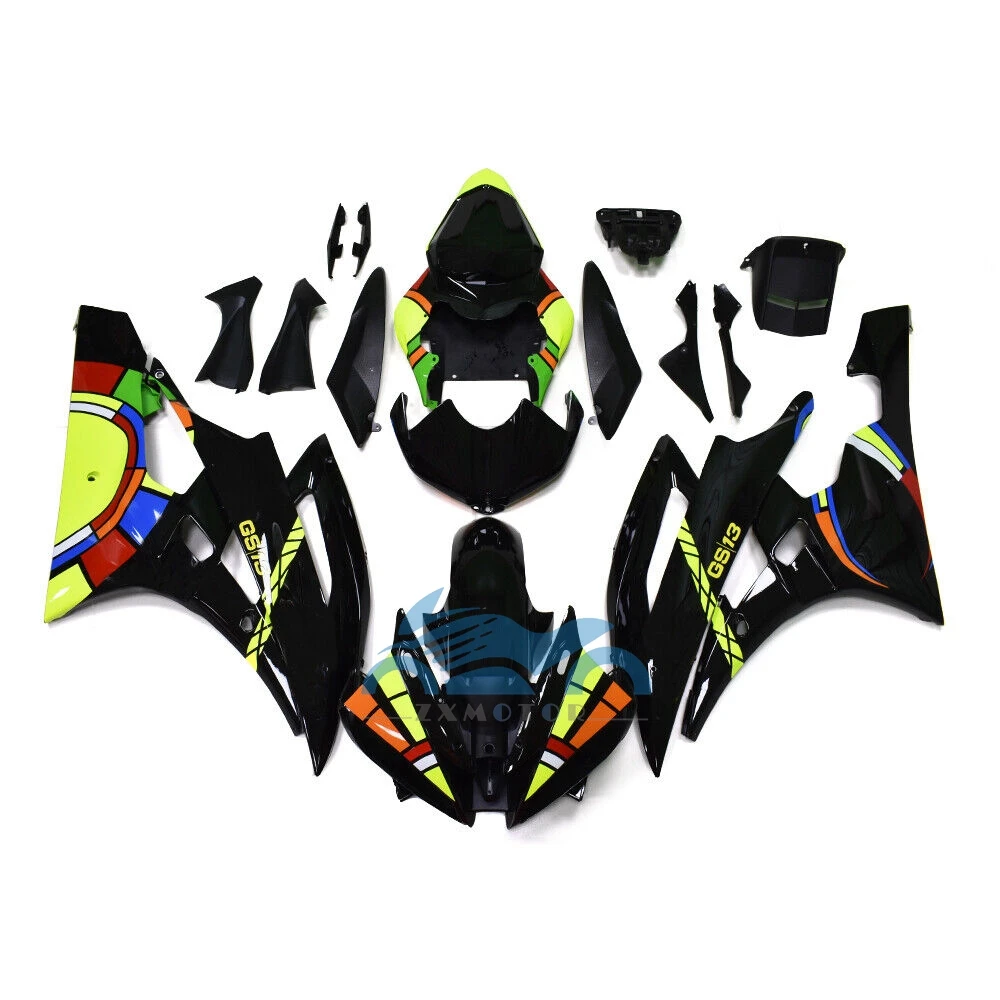 New ABS Plastic Shell Motorcycle Fairing Kits Fit For Yamaha YZF R6 2006 2007 r6 06 07 Bodywork Set Custom