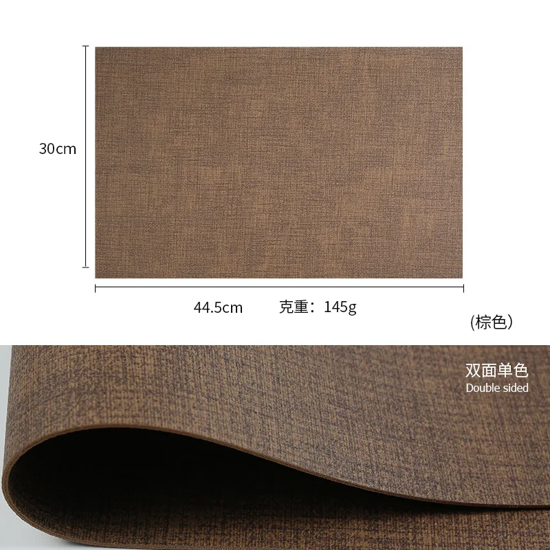 

2024New Chinese style tea table, waterproof table flag, cotton and linen thickened tea mat