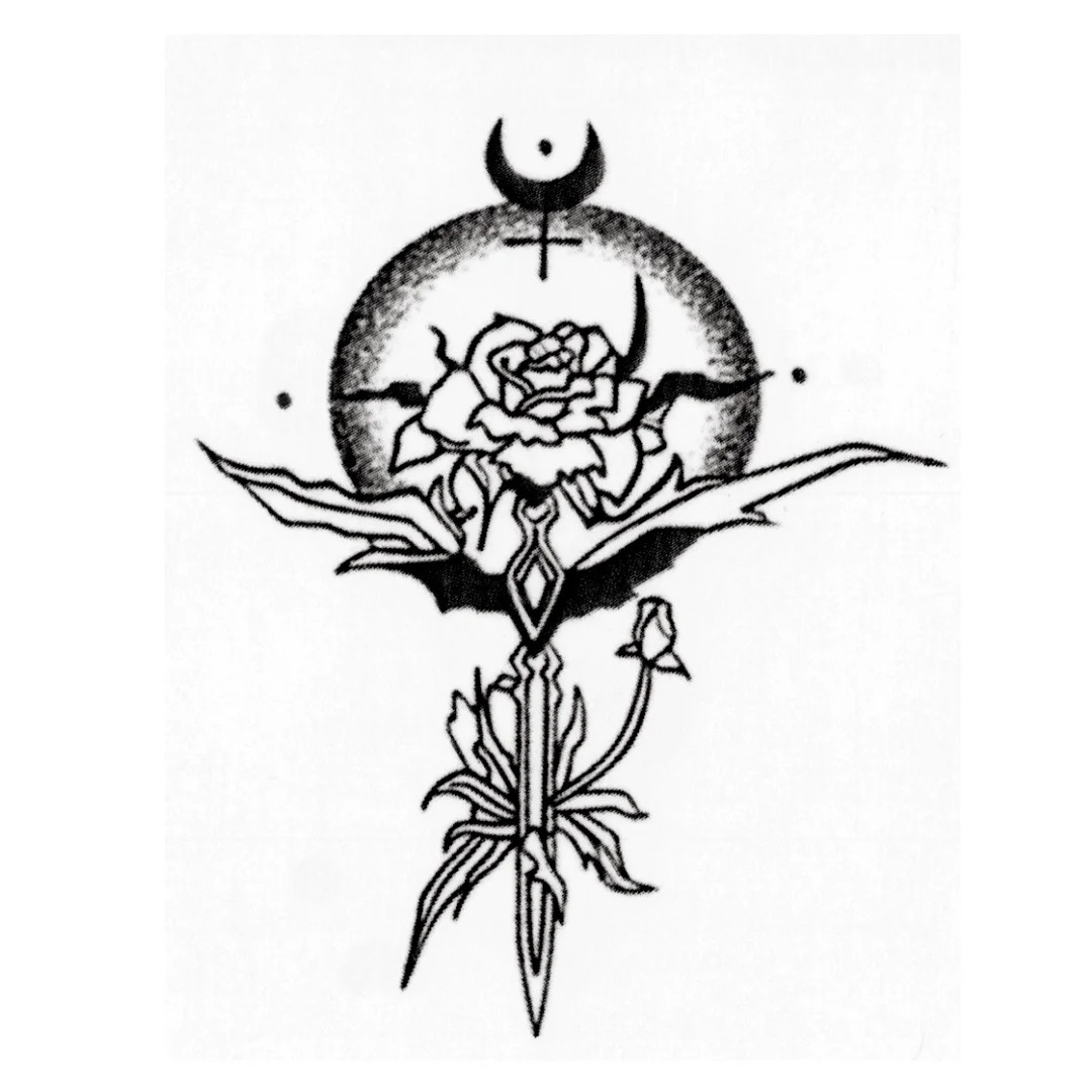 Daniela Dimitrescu Cosplay Tattoo Lady Dimitrescu Daughter Cosplay Temporary Sticker Waterproof