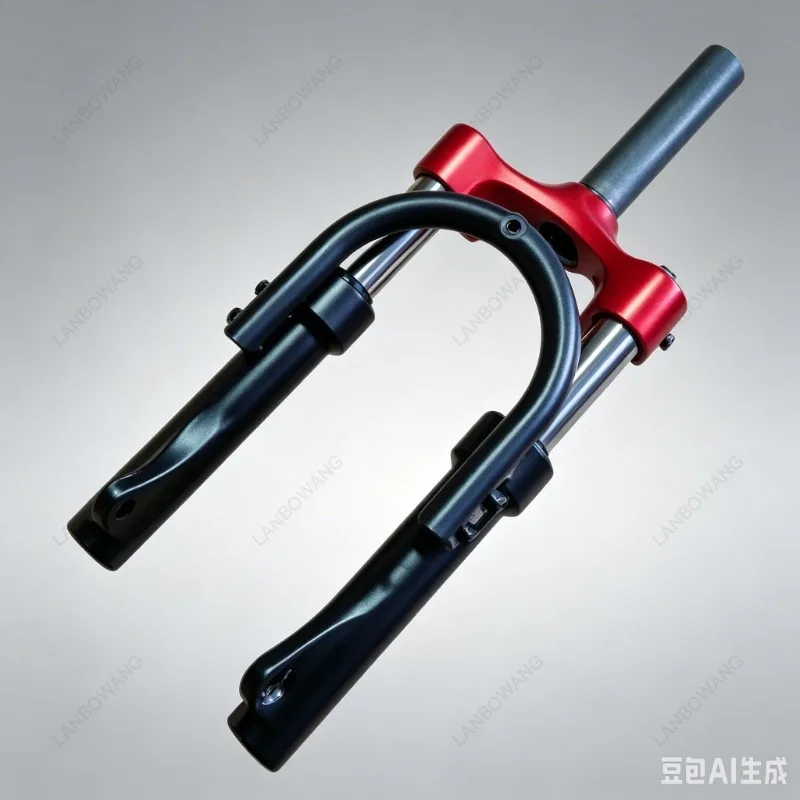For Hydraulic Front Fork Folding Car with Textured and  Shock Absorber Front Fork 14 Inch Internal Thread Front Shock Absorber