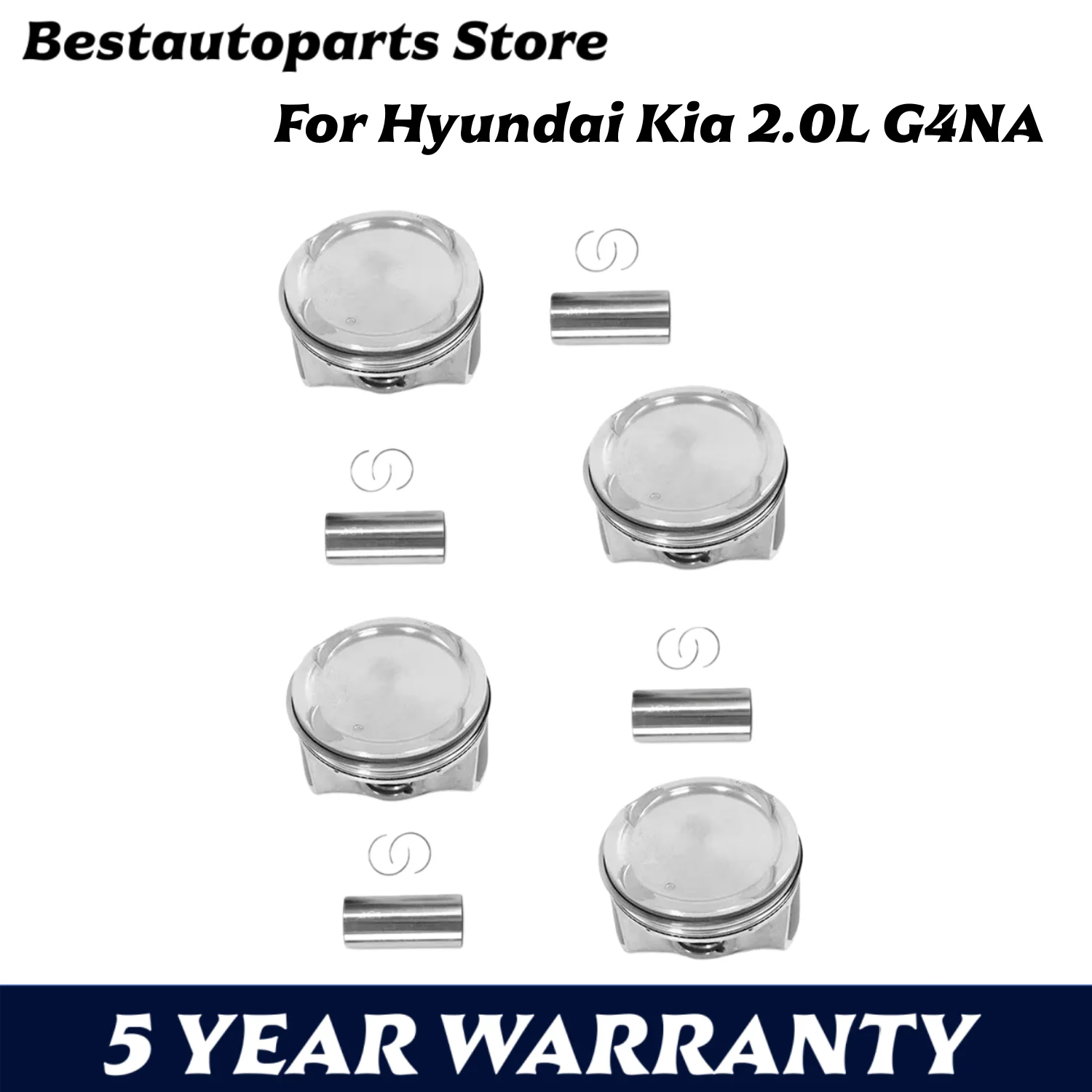 أجزاء المحرك المكبس وحلقة عدة صالح 2.0 L L4 الغاز G4NA لشركة هيونداي كيا 2.0L GDI CVVT 2.0L 2014-2019 23041-2E00