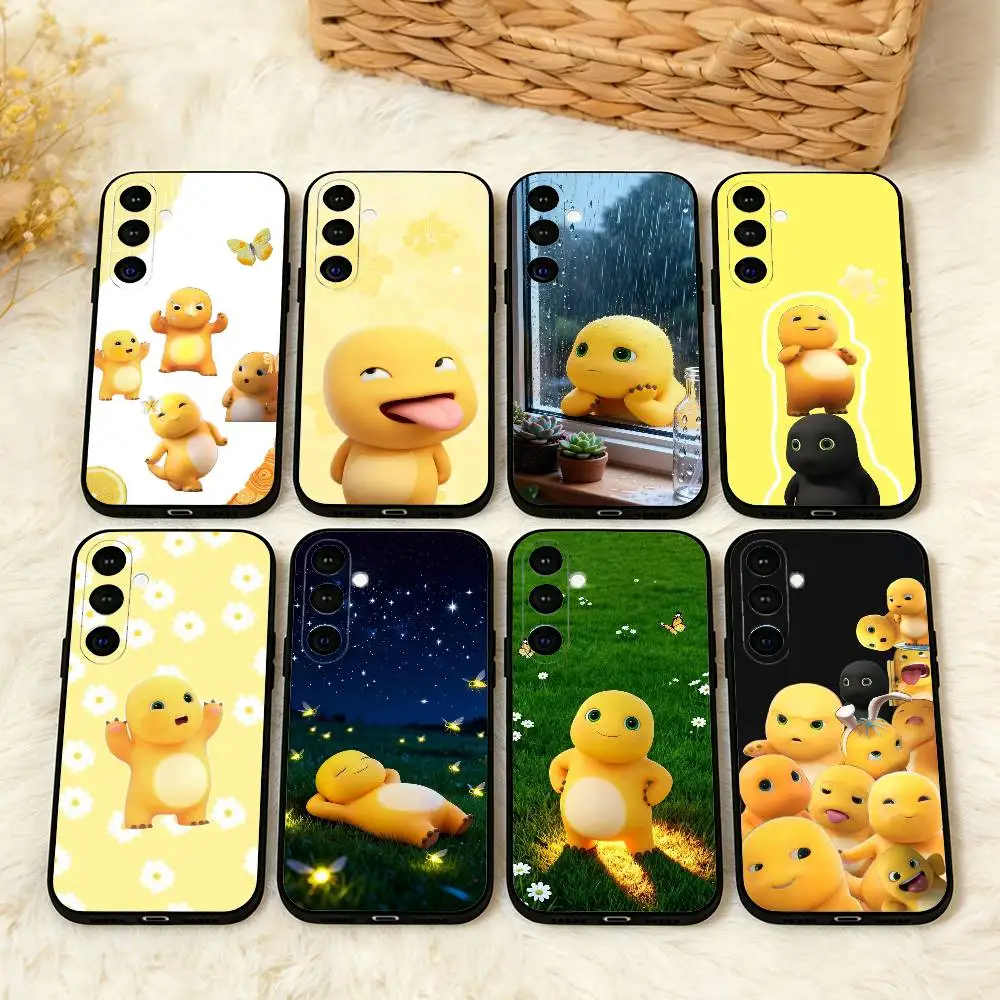 

Забавный милый чехол для телефона N-Nailong для Samsung A73,72,71,A52,51,40,41,A22,A32,31,A13, мягкий черный чехол